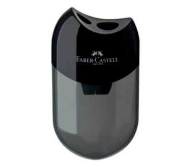 Apara lápis duplo preto FABER-CASTELL art.18 35 00