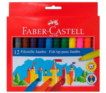 12 marcadores JUMBO FABER-CASTELL art.55 43 12