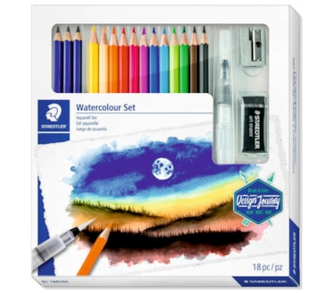 Kit 18 peças Lápis de cor aguarelável STAEDTLER art. 146 10C