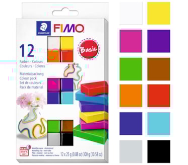 Set 12 Fimos Basic STAEDTLER art. 8023 C12-1