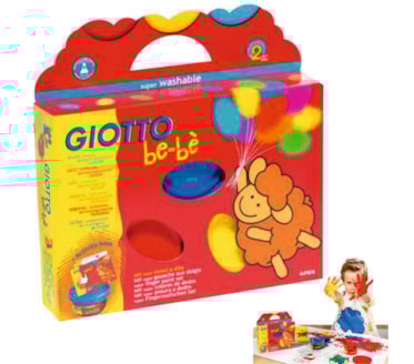 Set Criativo pintura com os Dedos 3x100ml + livro GIOTTO art.460700