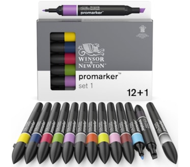 Set 12+1 Marcadores W&N Promarker Tons 1
