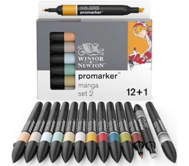 Set 12+1 Marcadores W&N Promarker Mangá 2