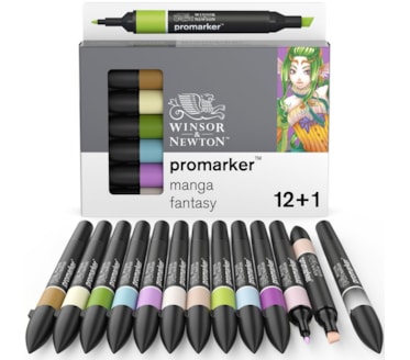 Set 12+1 Marcadores W&N Promarker Manga Fantasy
