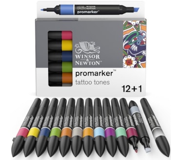 Set 12+1 Marcadores W&N Promarker Tatto Tones