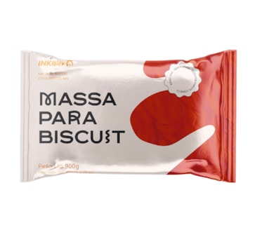 Massa Biscuit Inkway 900g Vermelho Chinês