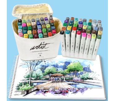 Marcadores Artist Brush ALEX BOG 40 unidades