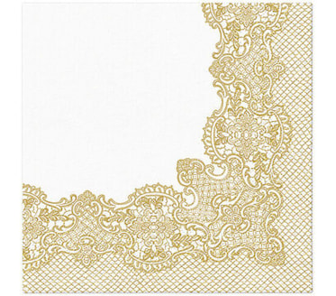 Guardanapos Royal Lace Gold Pack 20uni Ref.SDL 089209