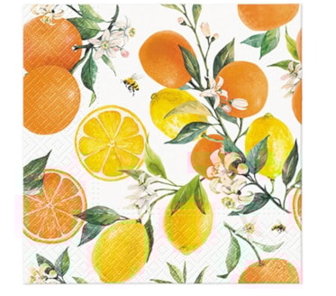 Guardanapos Citrus With Bees Pack 20uni Ref.SDL 135700