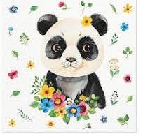 Guardanapos Flower Panda Pack 20uni Ref.SDL 136900