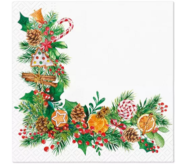 Guardanapos Orange-Scented Frame Pack 20uni Ref.SDL 238000