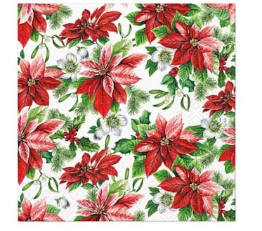 Guardanapos Glory Poinsettia Pack 20uni Ref.SDL 231300