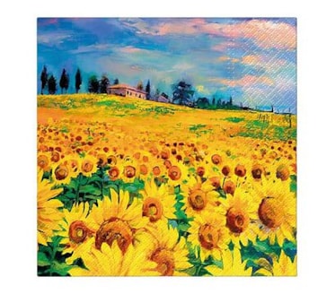 Guardanapos Painted Sunflowers Pack 20uni Ref.SDL 142000