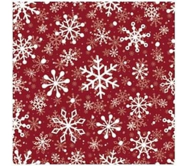 Guardanapos Christmas Snowflakes Red Pack 20uni Ref.SDL 230603