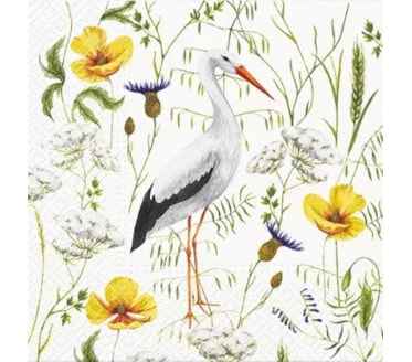 Guardanapos Stork in Grassland Pack 20uni Ref.SDL 134400